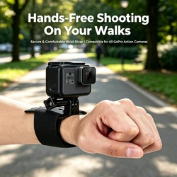 Wrist Strap Mount Holder For GoPro Hero 13 12 11 10 9 8 7 6 5 4 3 SJCAM SJ4000 Insta360 AKASO DJI Osmo Action Camera Accessories