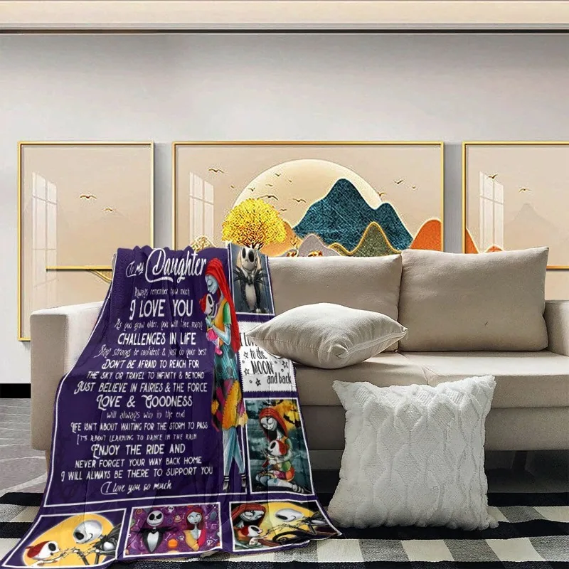 Disney Cartoon The Nightmare Before Christmas Jack Flanellen Deken Airconditioning Deken Halloween Cadeau