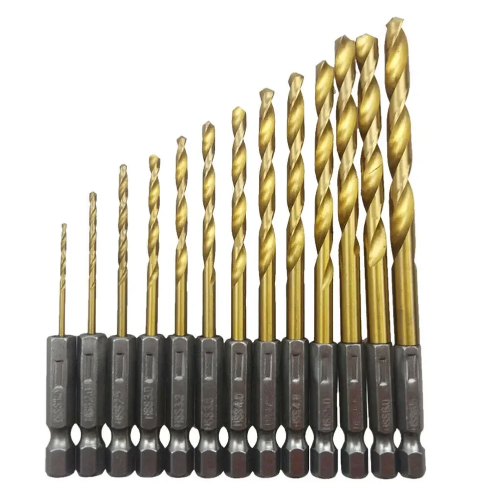 Imagem -06 - Cobalto t Wist Broca Conjunto de Brocas para Metal Buraco Perfurador Hss Titânio Revestido Duro Carboneto Perfuração Ferramenta para Trabalhar Madeira Bit 13 Peças