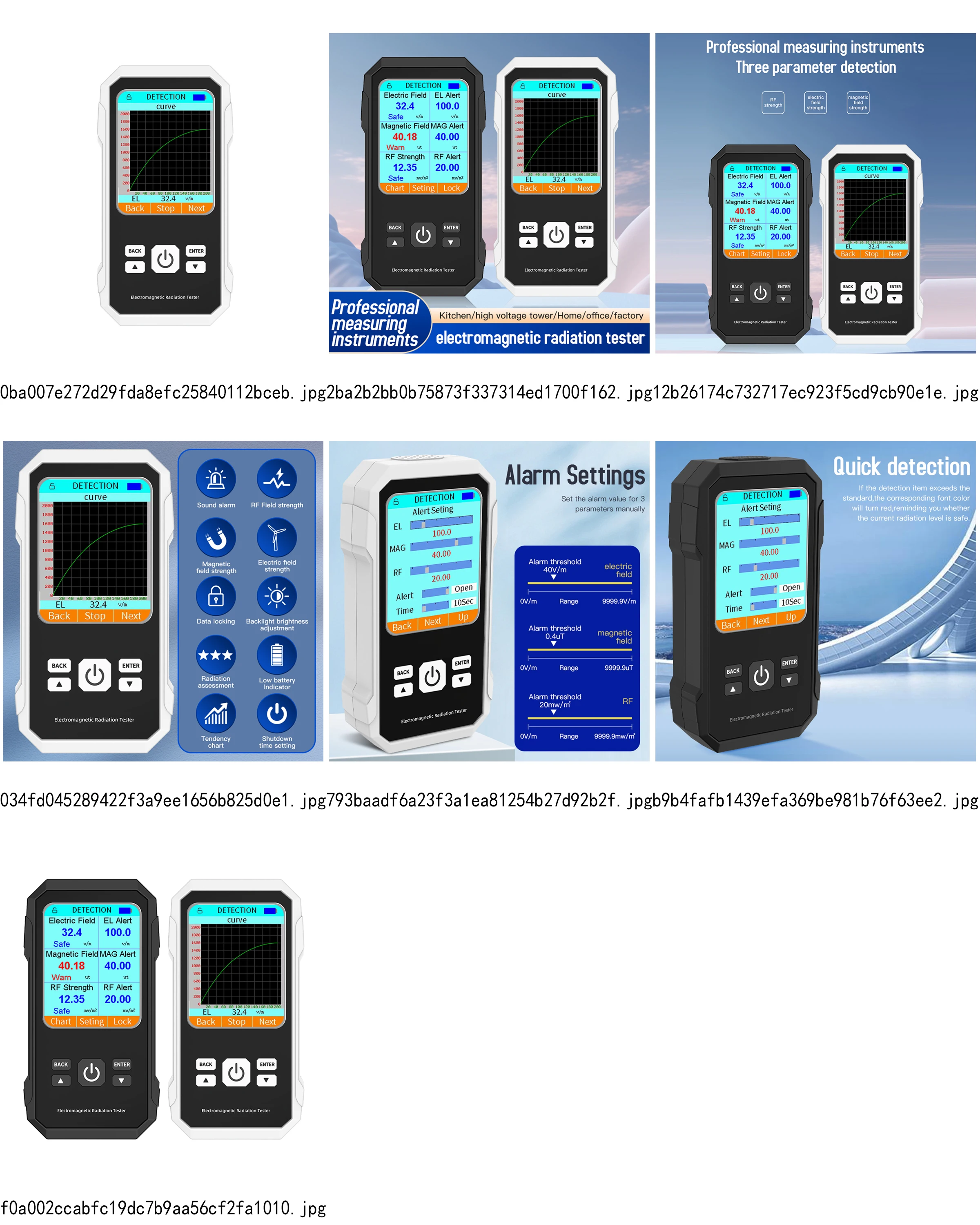 

Ручной 3-в-1 электрический детектор радиочастотного излучения магнитного поля, многофункциональный тестер электромагнитного излучения для дома Sa