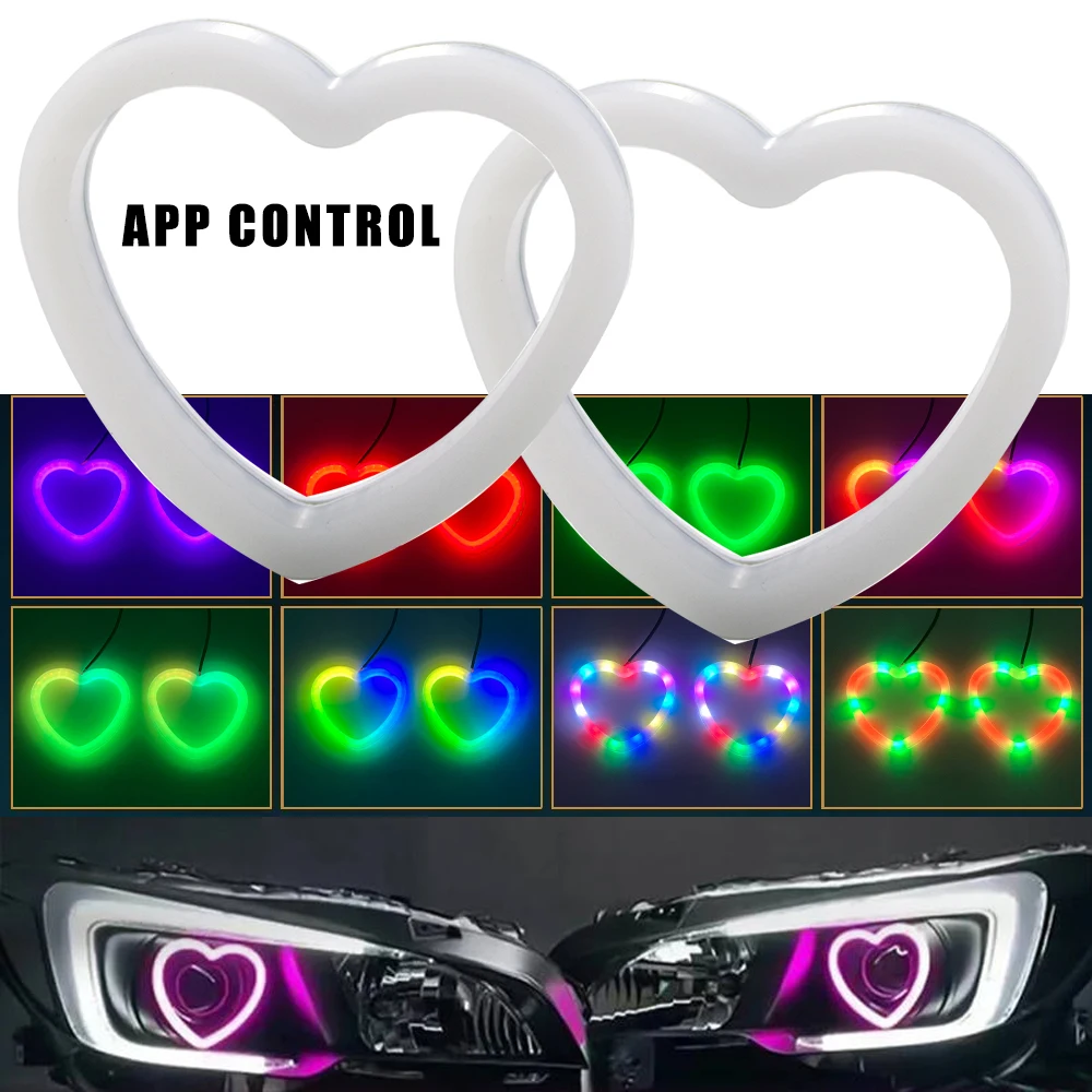 Car Rgb Heart-Shape…