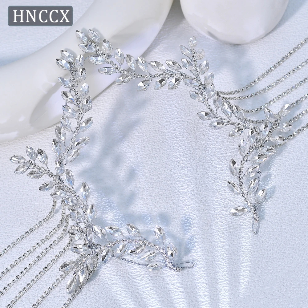 

Блестящая свадебная повязка для волос YouLaPan с кисточками, изысканные свадебные аксессуары для волос с камнями, богемный головной убор для женщин на вечеринку или выпускной, HP963