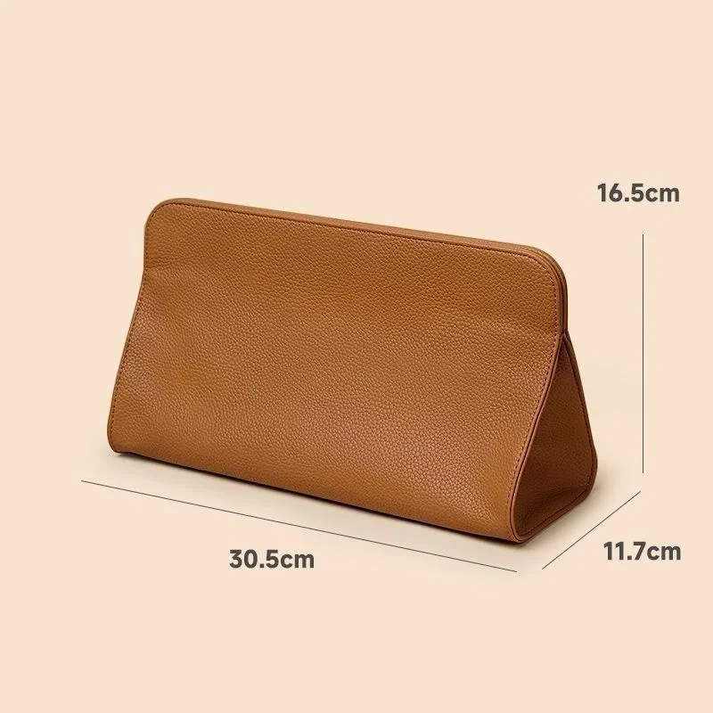 

Hairdressing Tool Organizer Bag PU Leather Hair Straightener & Curling Iron Storage Bag Hair Dryer Storage for Home & Salon Use