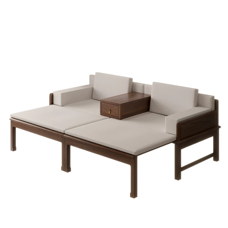 

Новая китайская кровать-софа из палисандра для гостиной, трансформируемая в раскладной диван