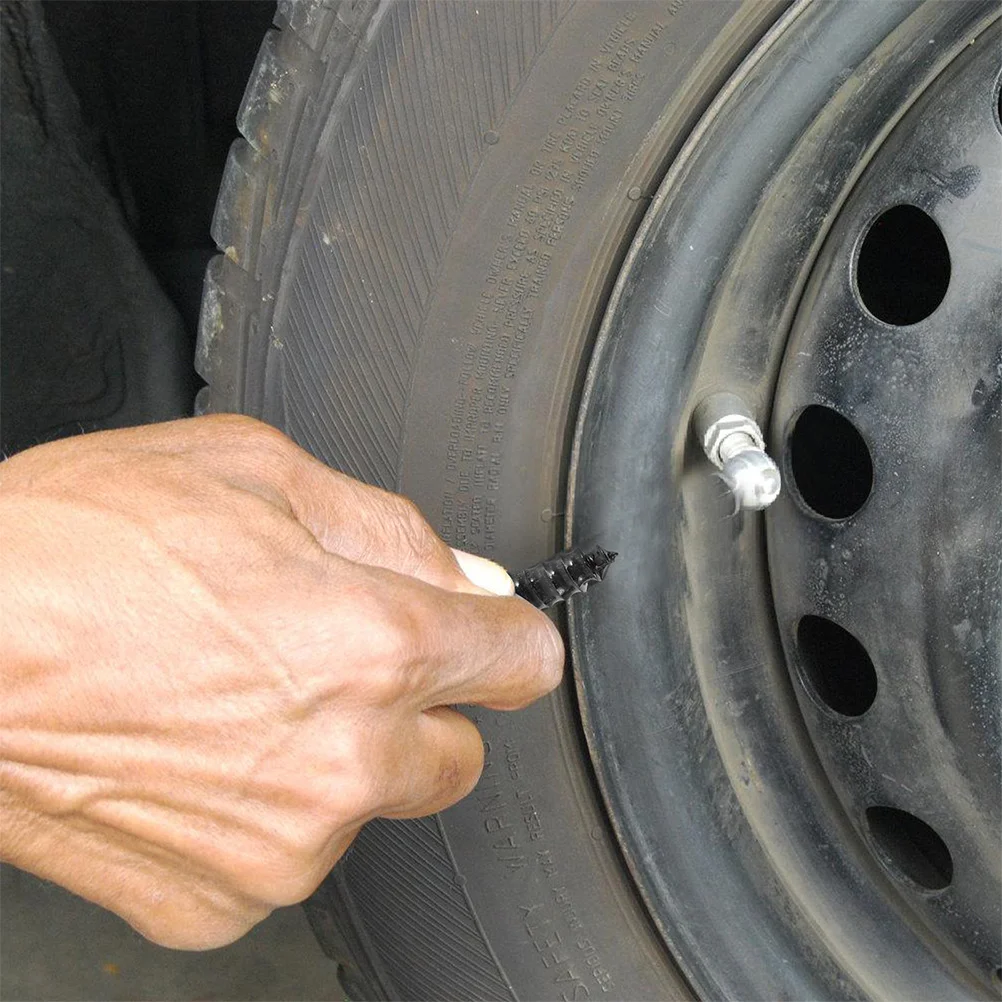 

Tire Repair Kit 2 Boxes Rubber Screws Quick Fix Heavy Duty Puncture Tool For Motorcycle Electric Vehicle Car Truck Suv