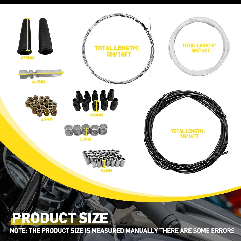 ชุดสายคันเร่งมอเตอร์ไซค์ DIY ค - Motorcycle Brake Cable บทวิจารณ์และราคา