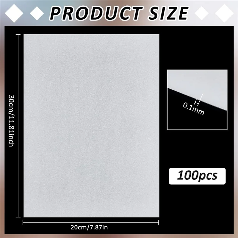 A88Z For Sewing And DIY Crafts Quilting Foundation Paper 100 Sheets 11.8X8 Inch For Piecing