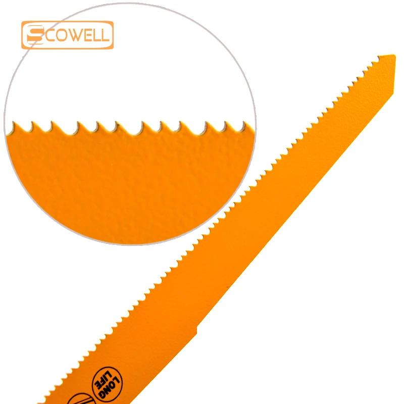 HSS Bimetallico M42 Cobalto 8% 9 Pollici 10/14TPI Lama per sega alternativa Denti variabili Lame per sega a sciabola per chiodi metallici Legno Drywal