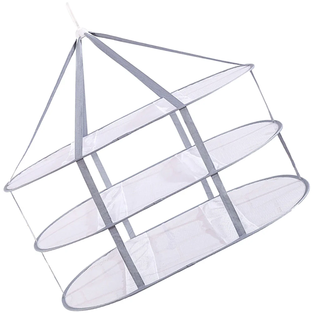 

Three Tier Drying Rack Toy Laundry Hanger for Home Sweater Folding Hanging Dryer Layers Racks Cloth Clothes