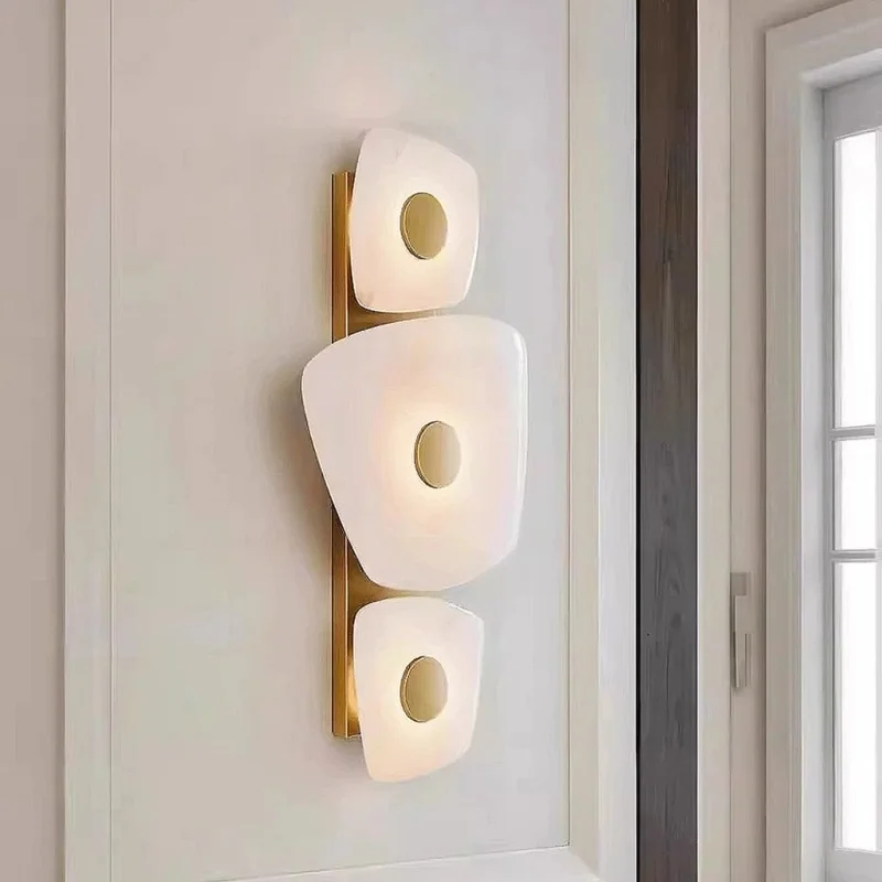 

Spanish dolomite wall lamp Italian light luxury creative living room dining room bedroom staircase bedside study wall lamp
