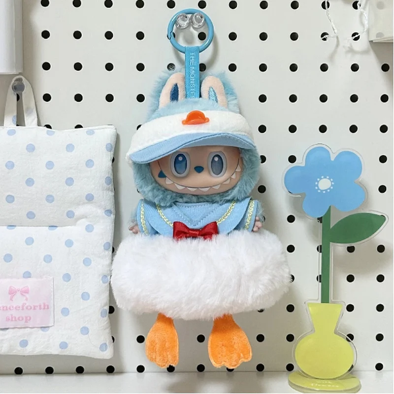 

15/17 см кукла Лабу, платье, милая утка, кукла, набор шляп от солнца, подходит для V1v2v3, сменный подарок для куклы