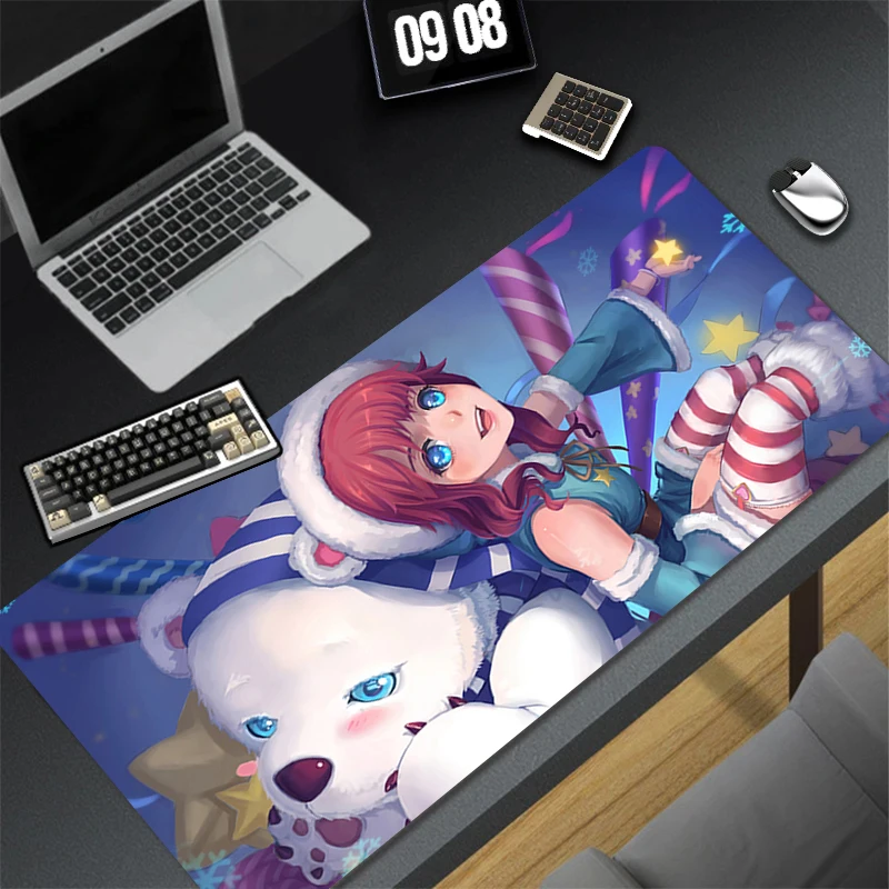

Computer Gaming Accessories Mousepad Office PC Mouse Pad L-league of Legends Annie Keyboard Pad Desk Decoracion Anime Desk Mat