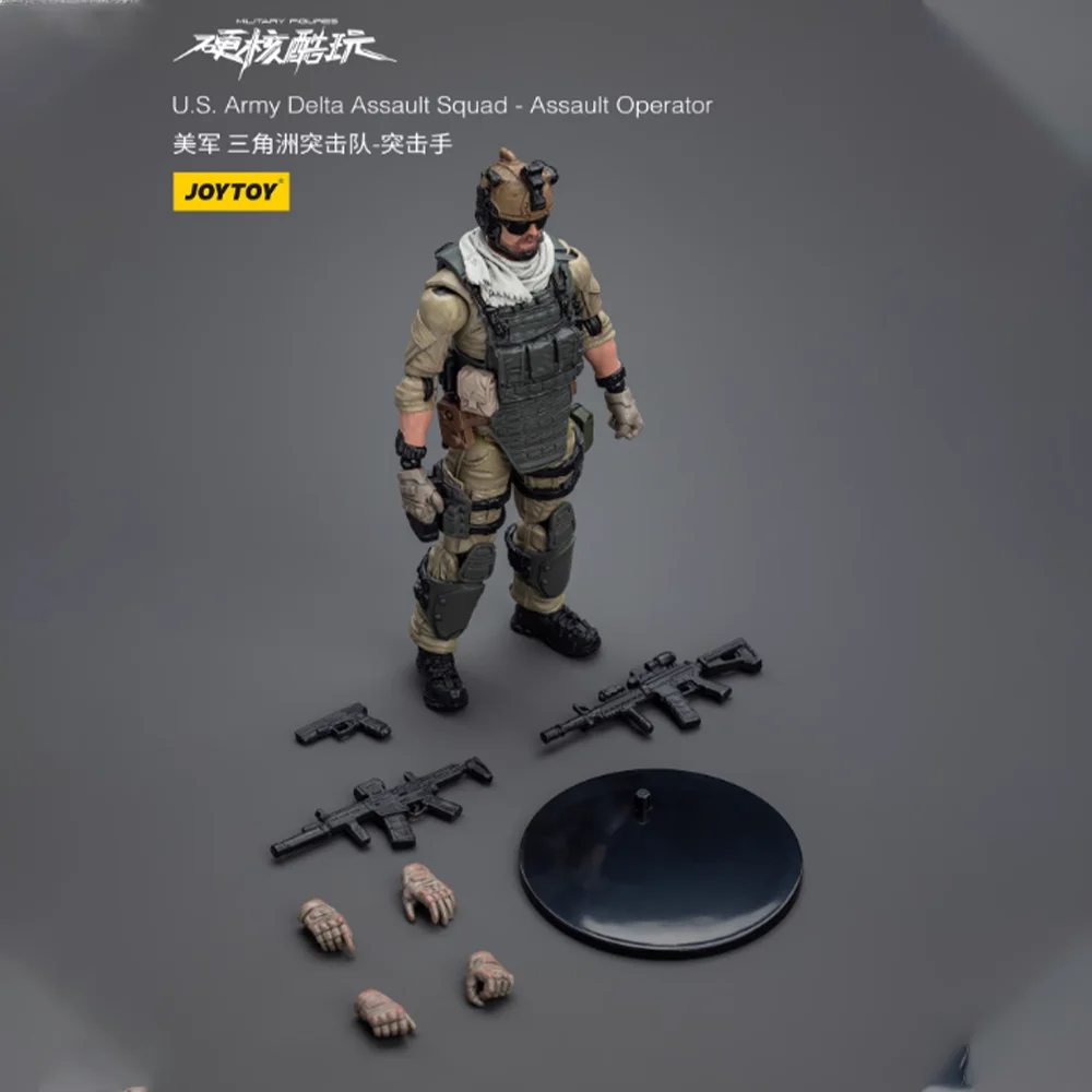 10cm [em estoque] jotoy 1/18 figuras de ação militar do exército dos eua delta assalto esquadrão anime figura brinquedos coleção modelo presente