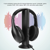 5 in 1 FM Wireless Headset Built‑in Microphone Earphone Headset with Charging Stand Wireless Earphone Headset Wireless Headset