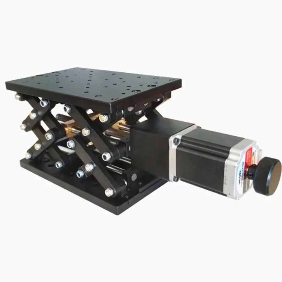 PT-GD402 electric lifting platform displacement platform lifter Z-axis lifting platform 120 stroke double scissor sliding table