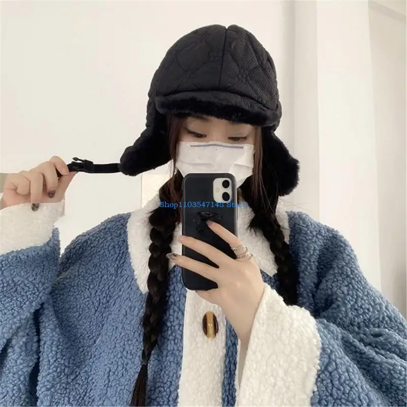 P88B ابق دافئًا في البرد مع هذه القبعة القطيفة للرجال والنساء المثالية للاستخدام في الهواء الطلق