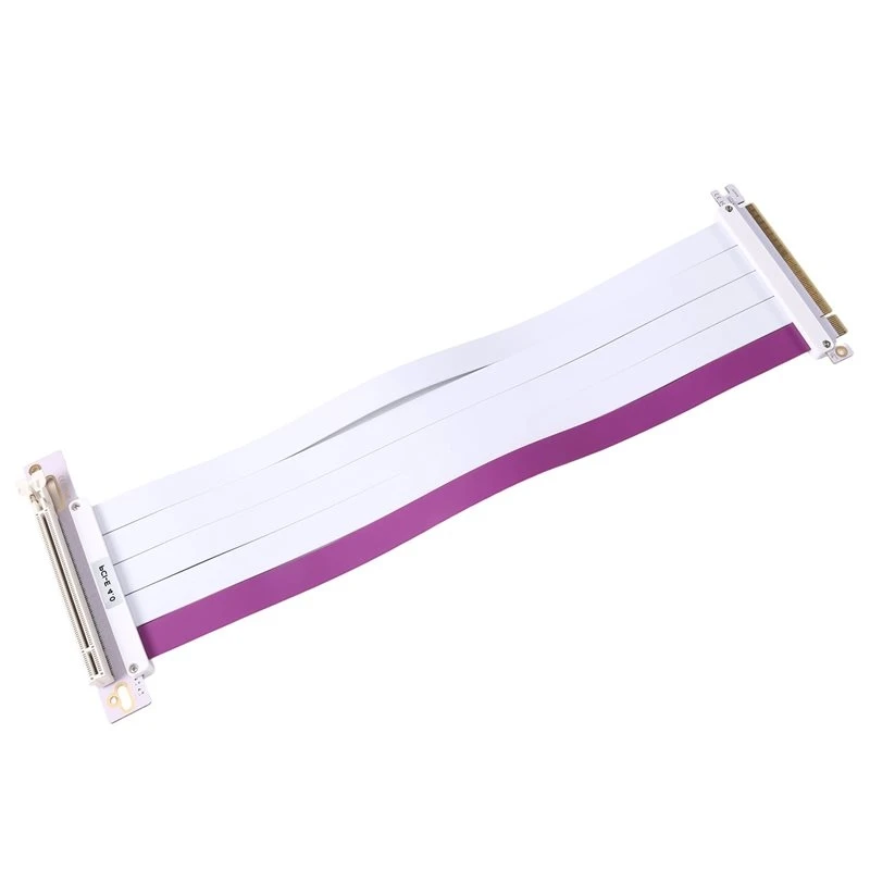 Riser Cable For PCIE 4.0 X16- High-Speed 30AWG PE Shielded Flexible 90 Video Graphics Card Extender Cable- 35CM Length
