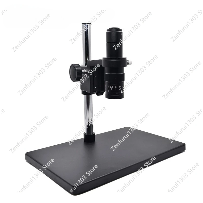 Zoom 0.7x-4.5x Monocular Zoom Stereo microscope 0.5X C mount industrical lens for PCB phone repair