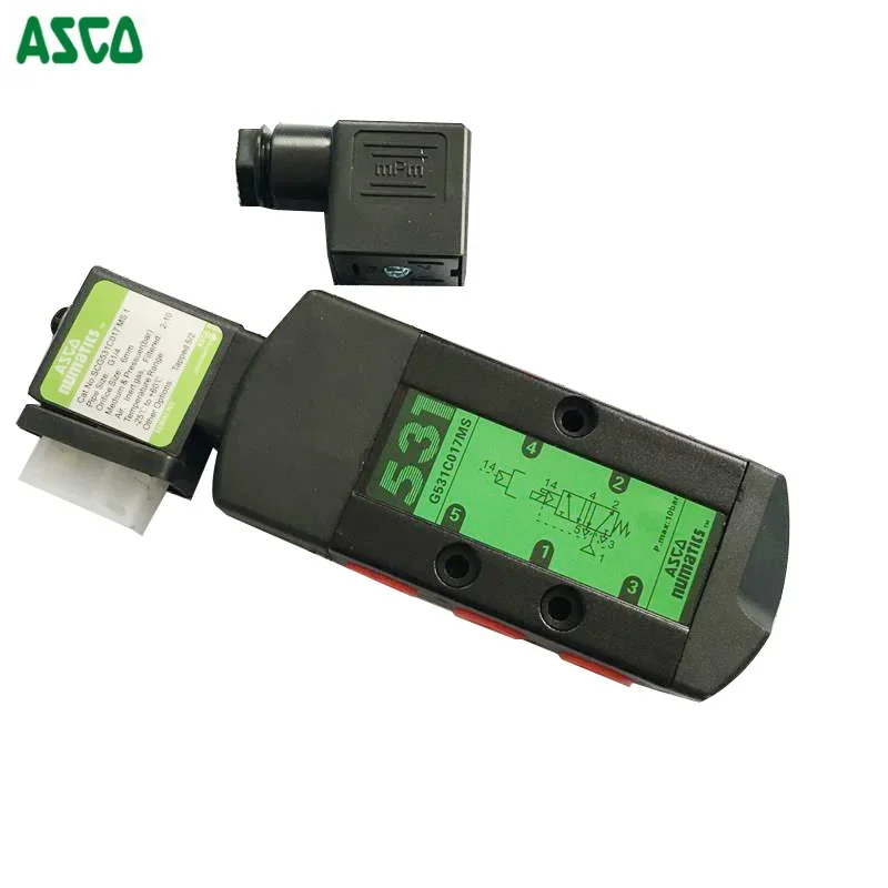Electromagnetic valve pneumatic valve SCG531C017MS pipe connected G1/4 two position five way single electric control