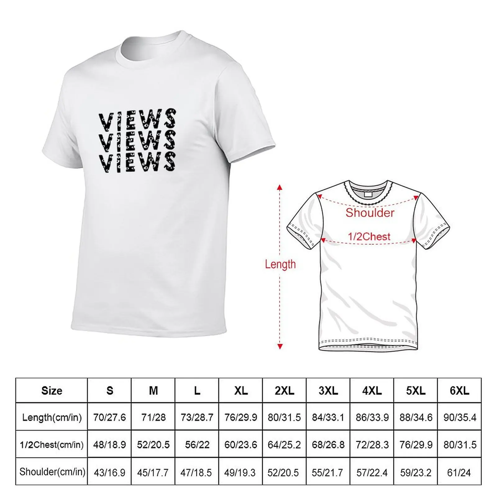 views T-Shirt essential t shirt black cotton t-shirt plain for man package T-Shirt