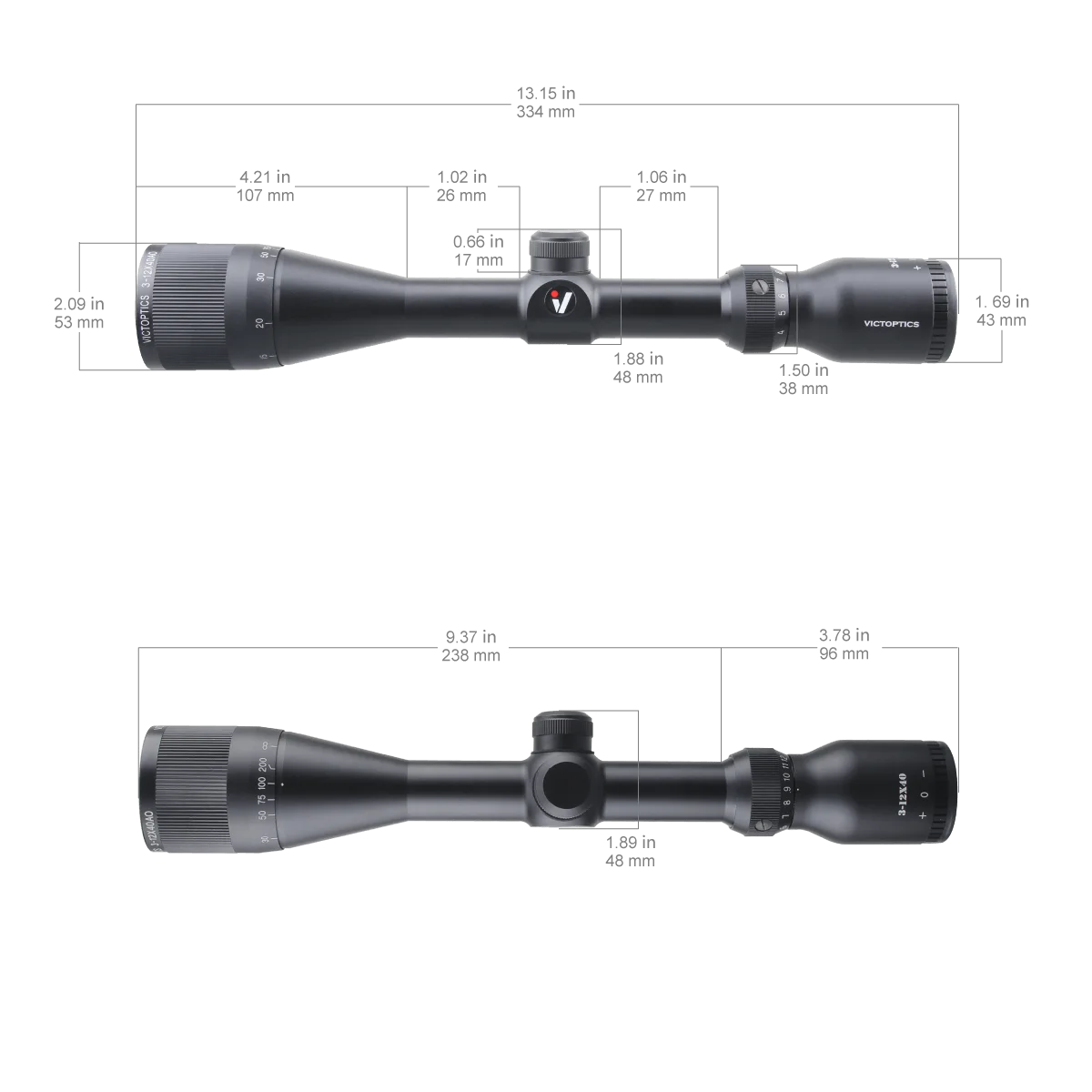 Imagem -06 - Victoptics-riflescope com Fov Largo e Pára-sol para a Caça Espaço do Rifle Airgun c4 312x40 Sfp Monotube Moa. 223 556 Milímetros