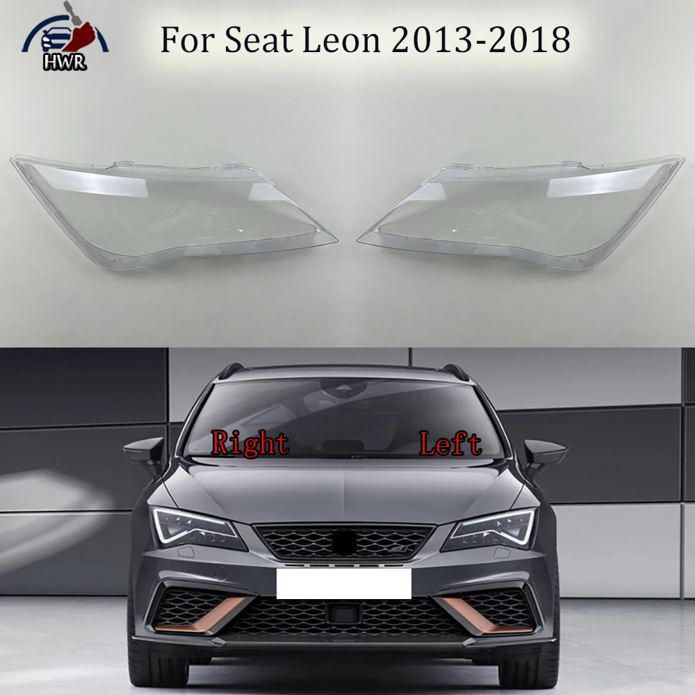 Front Headlamp Cover Transparent Lampshade Headlight Shell Lamp Shade Plexiglass For Seat Leon 2013 2014 2015 2016 2017 2018