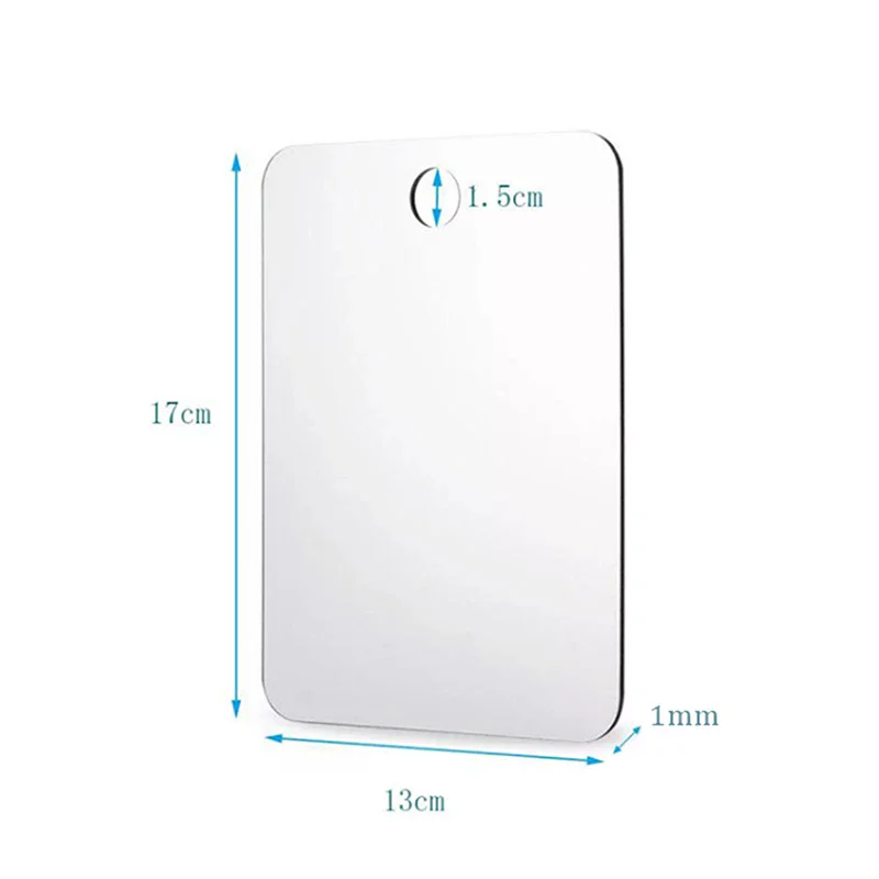 Acessórios ferramenta acrílico anti fog espelho chuveiro shaving fogless espelho banheiro travel para mulher maquiagem homem shaving banheiro s