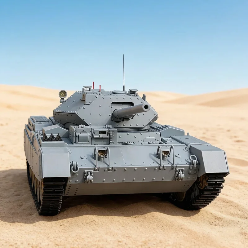 Hot Kubingke Rc 1:16 Full Scale US Crusader MKIII Cruiser Tracked Remote Control Telescopic Gun Barrel Simulation Military Tank