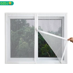 White ,Customized size,Window mesh with zipper Self-adhesive zipper,mosquito nets for windows anti mosquito window door curtain