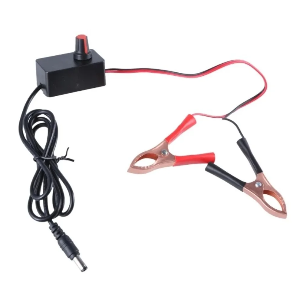DC12V Stepless Speed Controller With Clip Light Control Switch for Air Coolers Fans LED Lights Water Pumps Size /