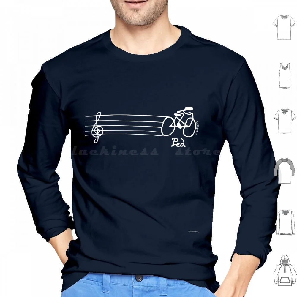 How Does A Musician Get To Orchestra ?-Dark Hoodies Long Sleeve Music Pedal Pun Funny Comic Geek Geeky Cartoon Joke