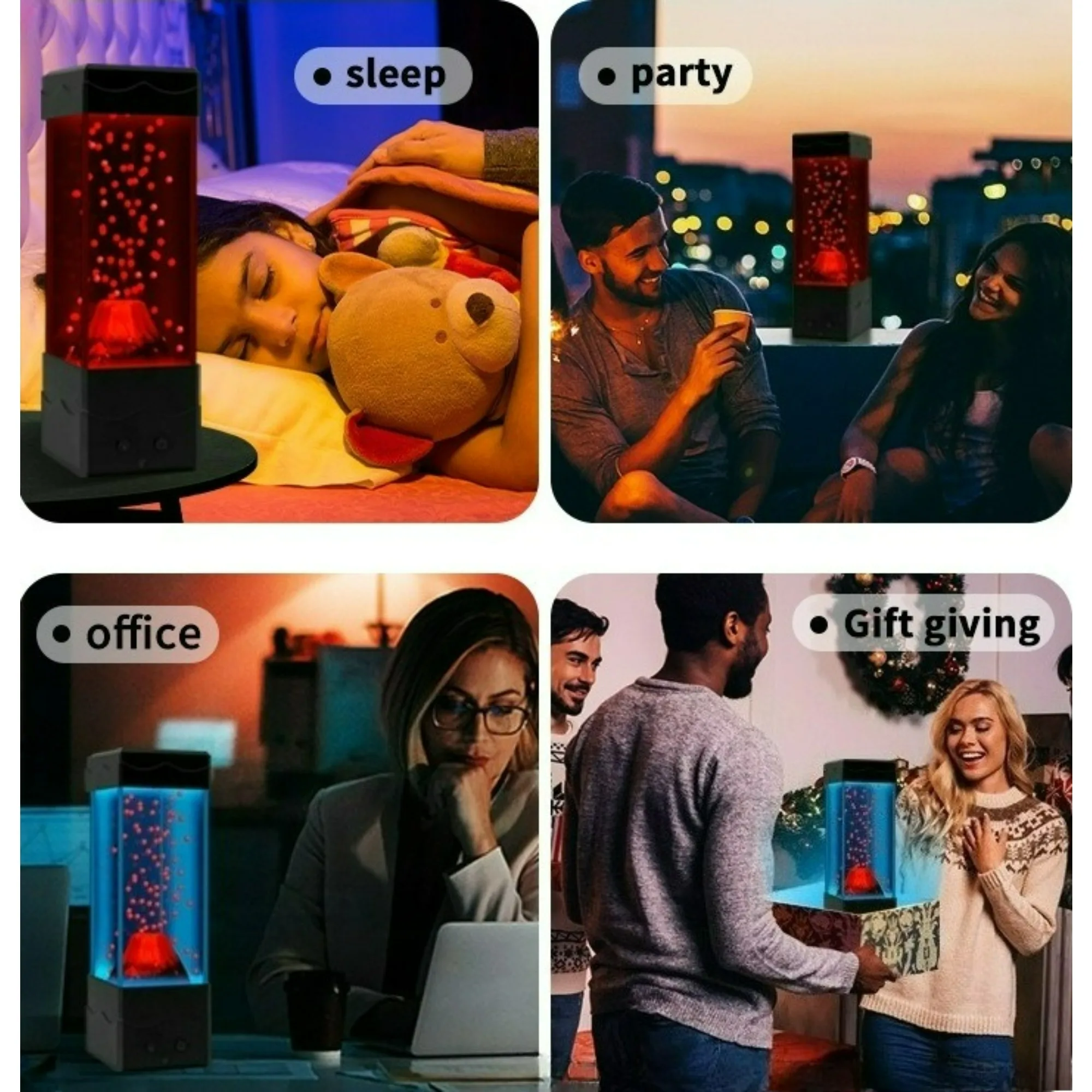 LED مصباح بركان الحمم البركانية مع جهاز التحكم عن بعد RGB ضوء لعبة الأطفال سطح المكتب ديكور مصباح مناسبة للهدايا DIY للبنين والبنات #6