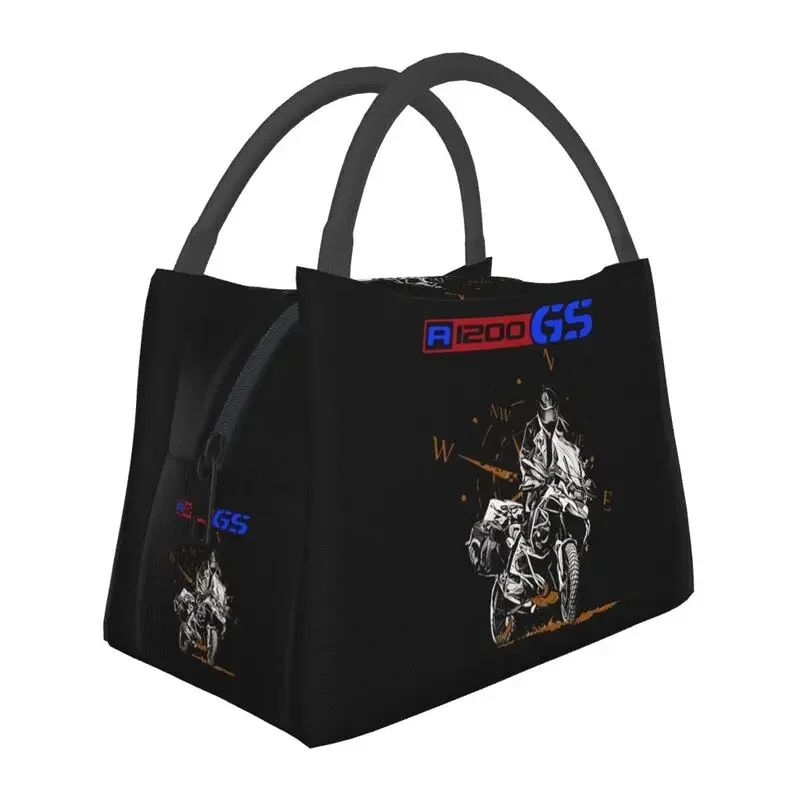 Custom Motorcycle R1200 GS Adventure Lunch Bags Women Warm Cooler Insulated Lunch Boxes for Picnic Camping Work Travel