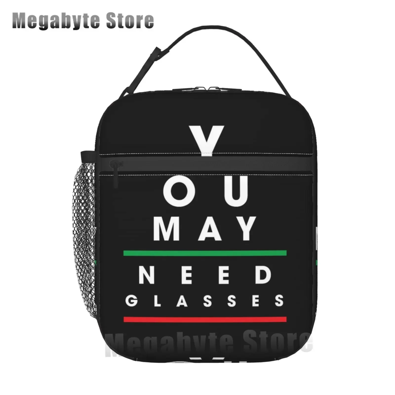 Optician Glasses Gift Insulated Lunch Tote Bag for Women Eye Chart Resuable Cooler Thermal Food Lunch Box Kids School Children