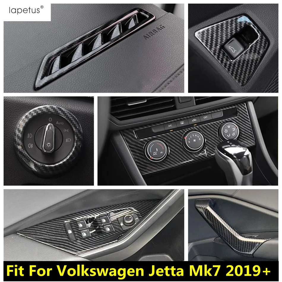 

Rear Door Button / Window Lift / Head Light / Air AC Vents Cover Trim For Volkswagen Jetta Mk7 2019 - 2022 Accessories Interior