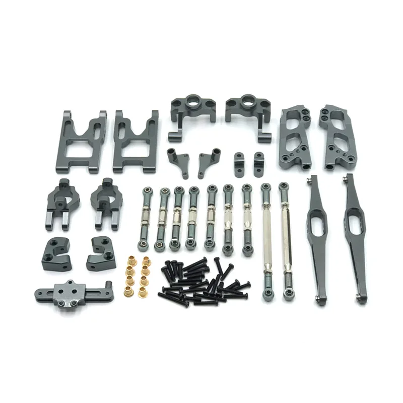 Wltoys 12428 12423 FY03 metalowe zestawy części zamienne ramię wahadłowe pręt łączący kierownicy 1/12 RC zestaw akcesoriów do DIY