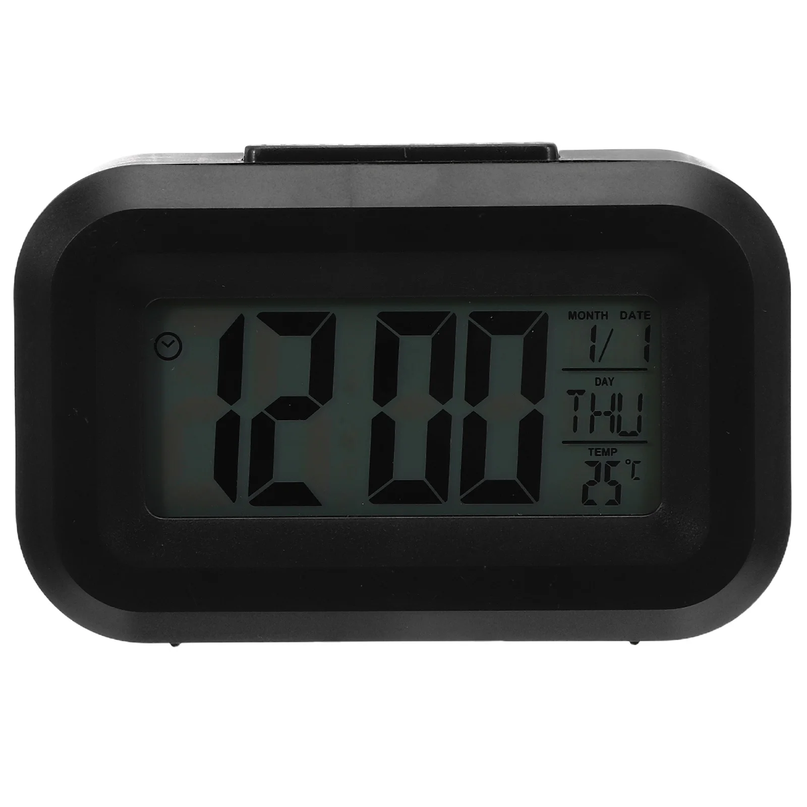 

Digital Alarm Clock Black Large Led Display Date Temperature Desktop Table Top Bedside Timer For Bedroom Dorm Office