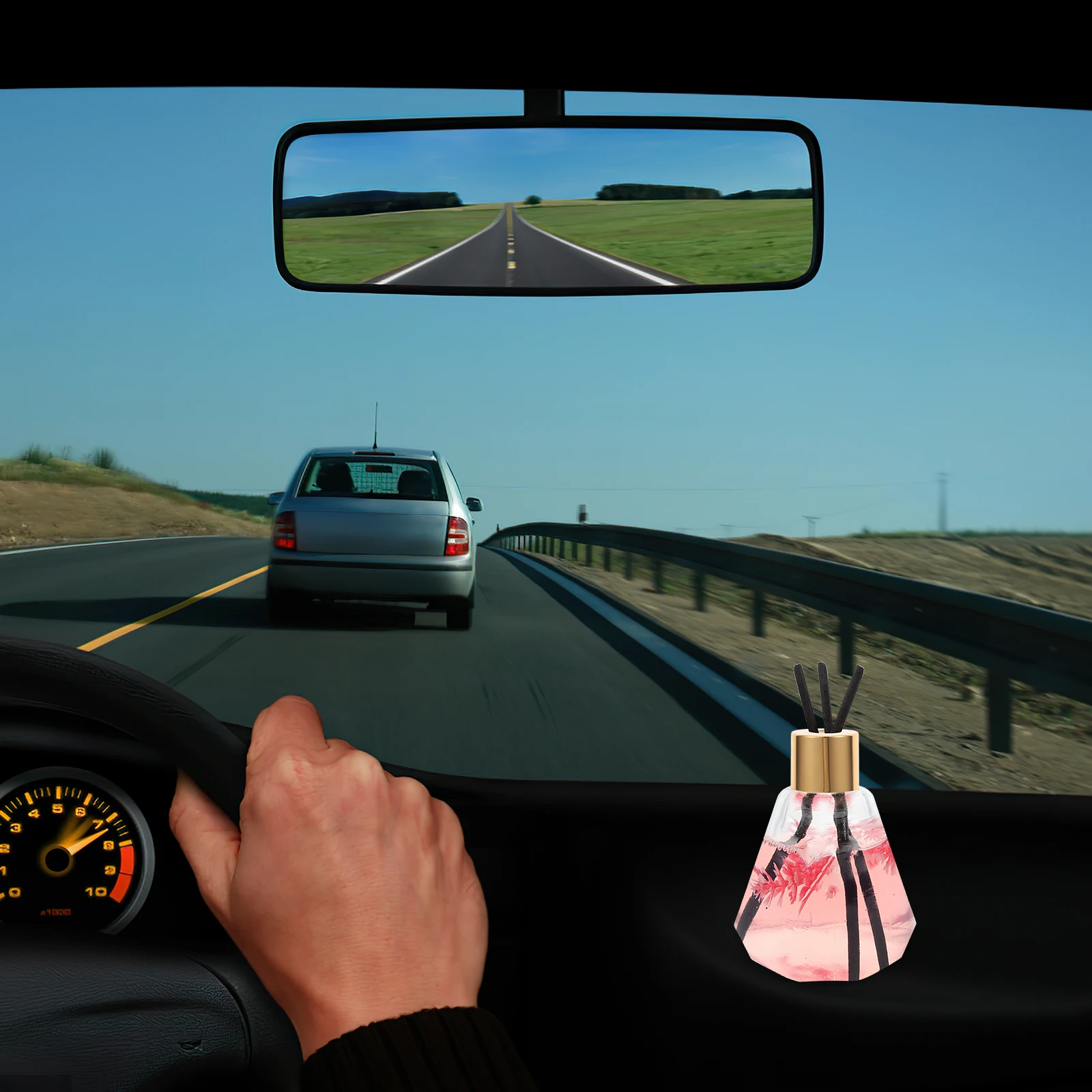 2PCS Aromatherapy Bottles Stylish Lightweight Versatile Even Diffusion Portable Glass Essential Aroma Decor Fragrance Household