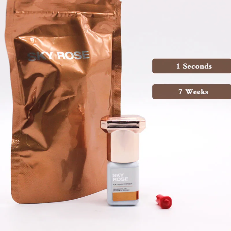 5/10PCS 5ml Cielo Rosa Colla Forte Ad Asciugatura Rapida Estensioni Delle Ciglia Colla Corea Professionale Lash Adesivo Ritenzione 7 settimane