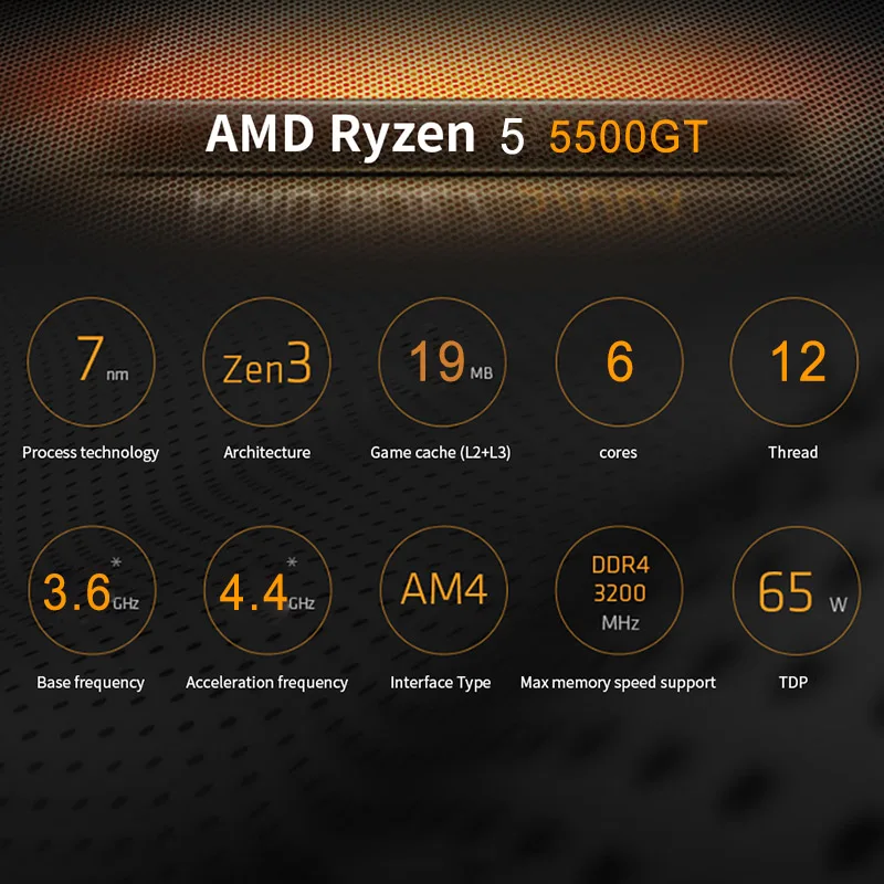 AMD 5 5500GT RYZEN R5 5500GT