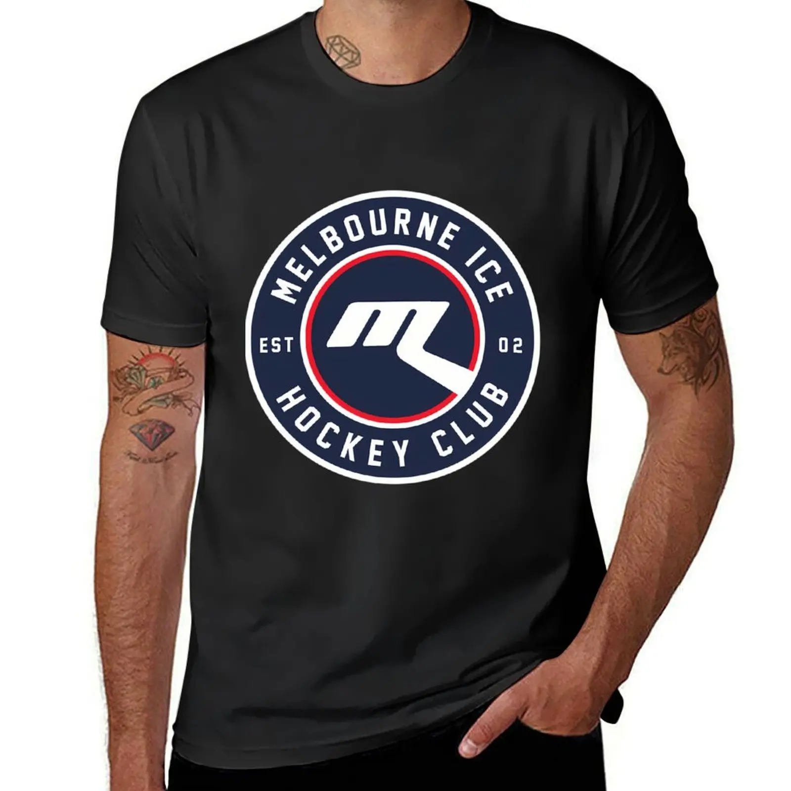 Melbourne Ice Hockey Club T-Shirt vintage clothes shirts graphic tees mens cotton t shirts