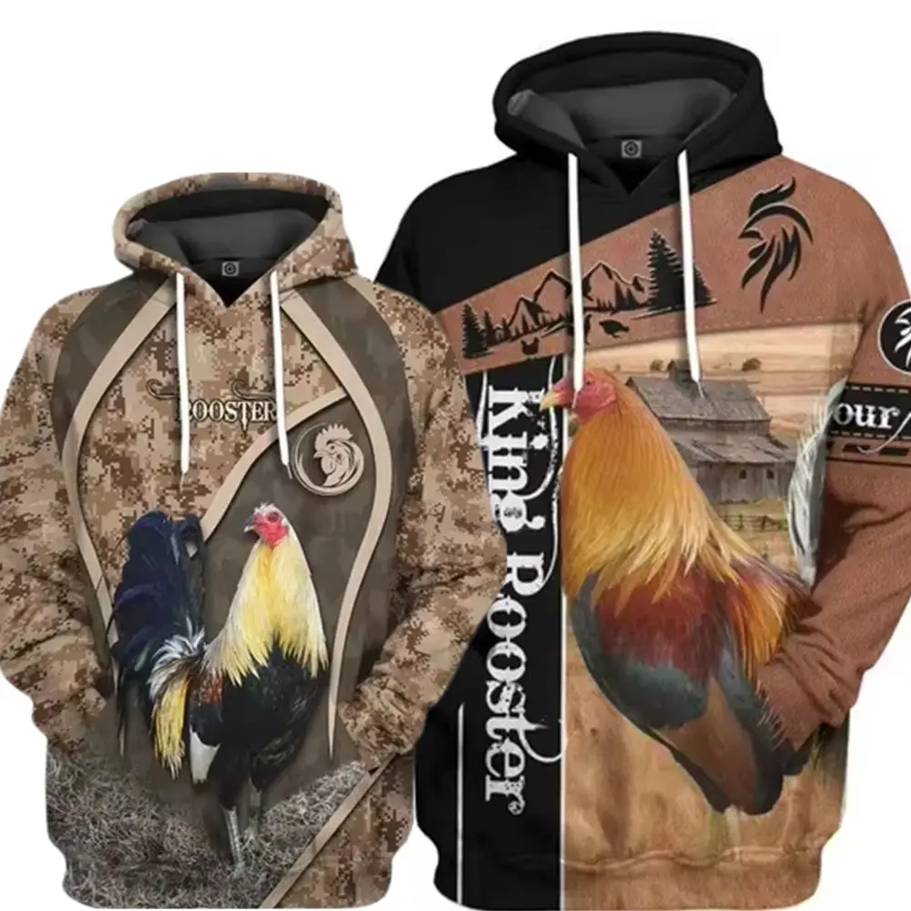 

Толстовка с 3d принтом забавного животного, петуха, мужская и женская модная толстовка с капюшоном, верхняя одежда, пальто, мужские толстовки, зимняя одежда, новинка 2026