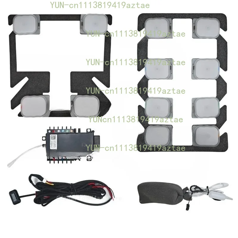 12 Air Bags Massage Car Seat Cushion 5 Speed Adjustable Ergonomic Driver Seat Massage Pad Auto Interior Comfort Accessory