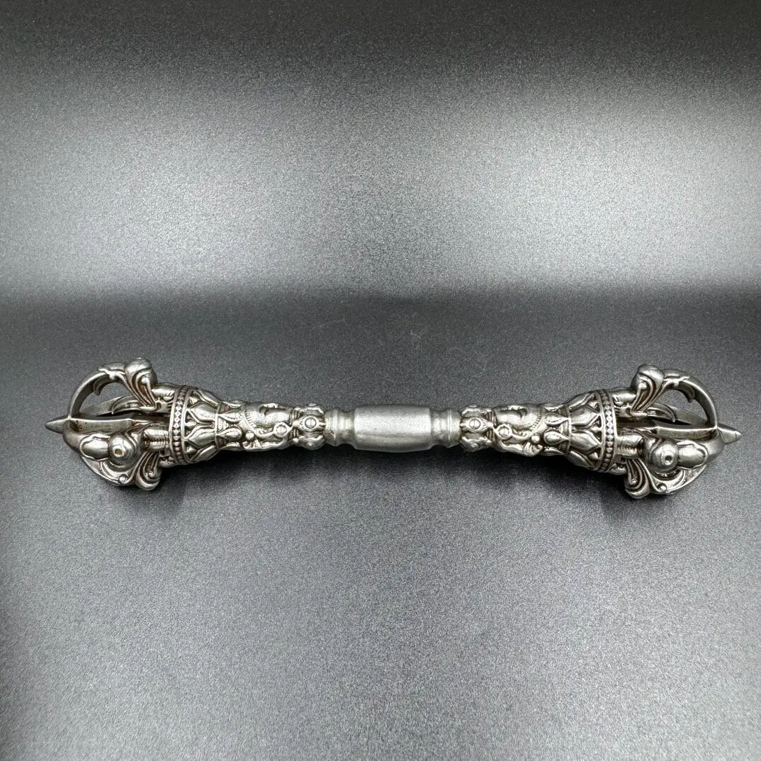 Old Tibetan Meteorite Vajra Kilaya Ritual Tool Handheld Buddhist Artifact Decor