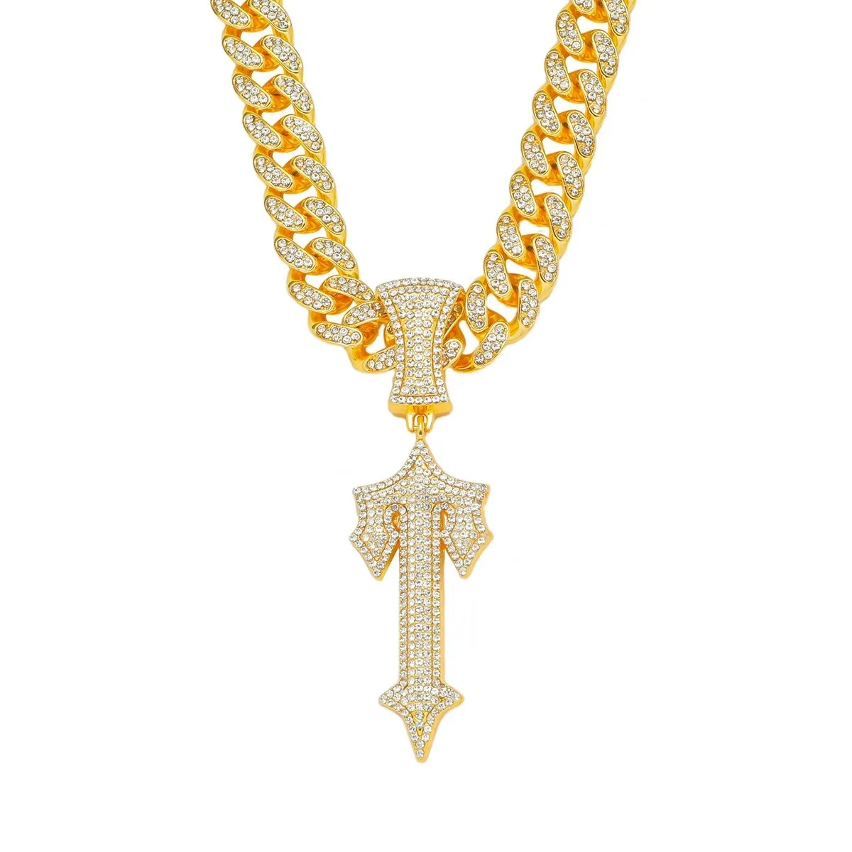 Sword Hip Hop Necklace 3D Alloy Hip Hop Jewelry Trendy Men