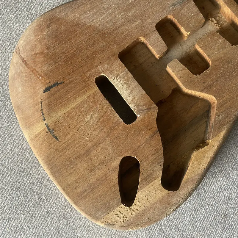 Cuerpo de guitarra eléctrica IB989, puente de trémolo sin pintura, pieza de bricolaje sin terminar, pedido personalizado, madera maciza Natural, 6 cuerdas, pastillas SSH