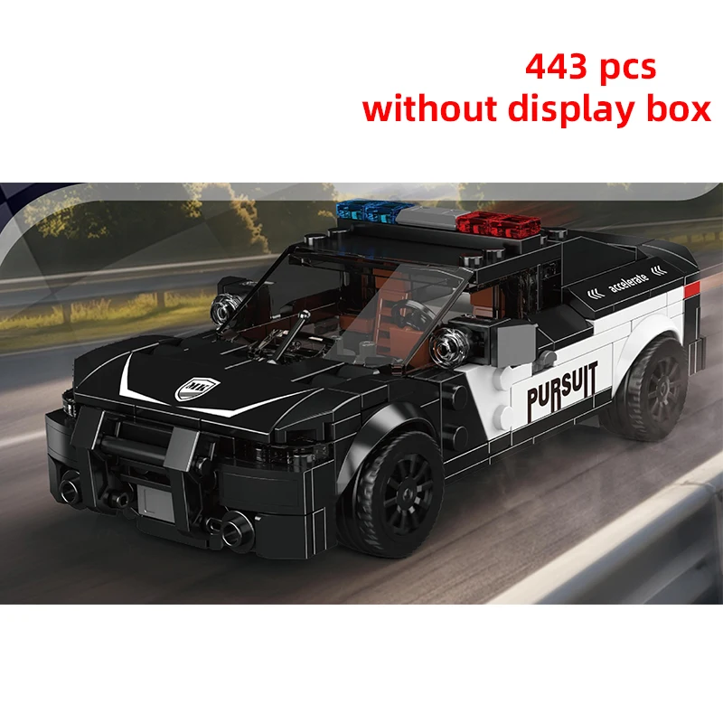 سرعة سباق السيارات التقنية اللبنات الطوب مجموعات سيارة رياضية MOC المرآب مدينة مركبة ألعاب إبداعية #5