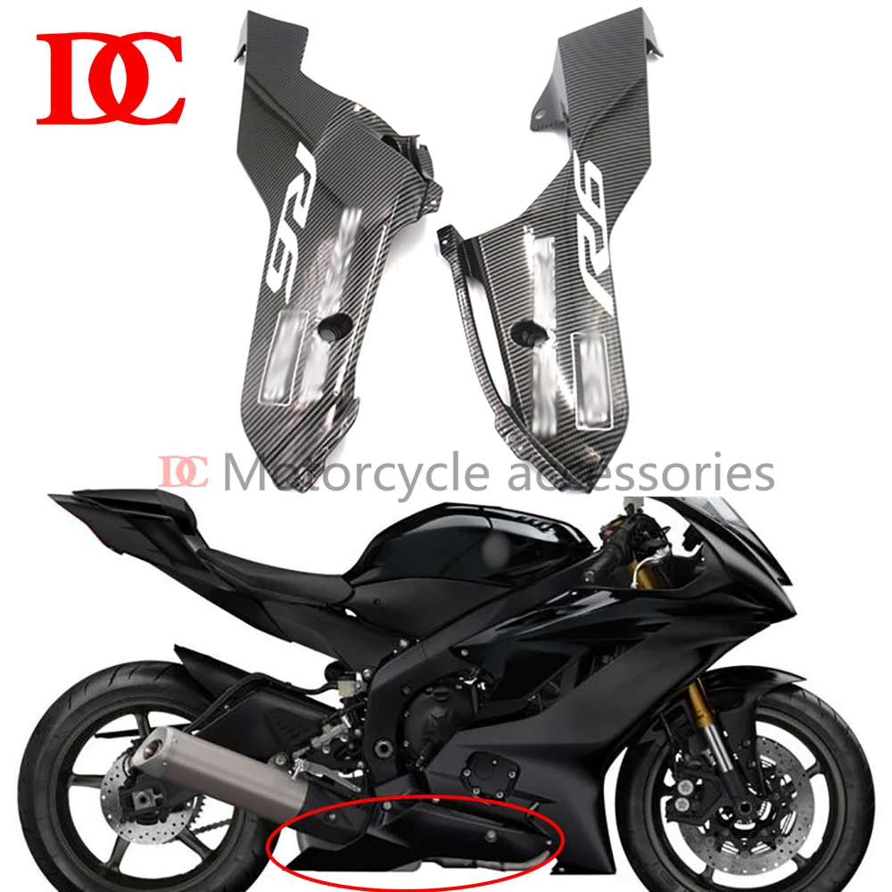 

Belly Pot Lower Shroud Bottom Fairing Exhaust Obstruction External Structure Cover For YZF600 R6 2017 2018 2019 2020 2021 2022