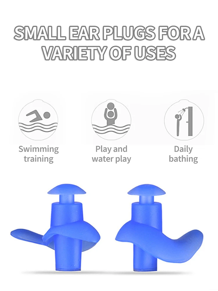 Waterproof Swimming Earplugs For Adults, Swimming, Children Diving, Soft Noise Prevention