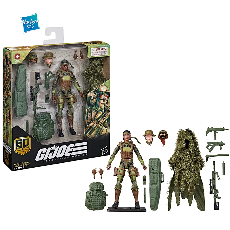 

Original Anime Figure Hasbro G.I.JOE Classified Series Action Pilot HALO Jumper 60th Anniversary Model Toy Ornaments Gifts